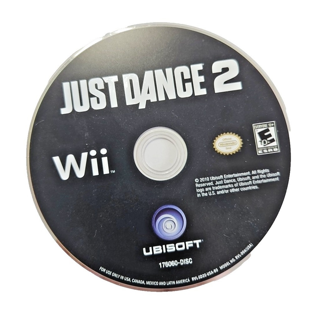 Just Dance 2 (Nintendo Wii, 2010) Disc Only